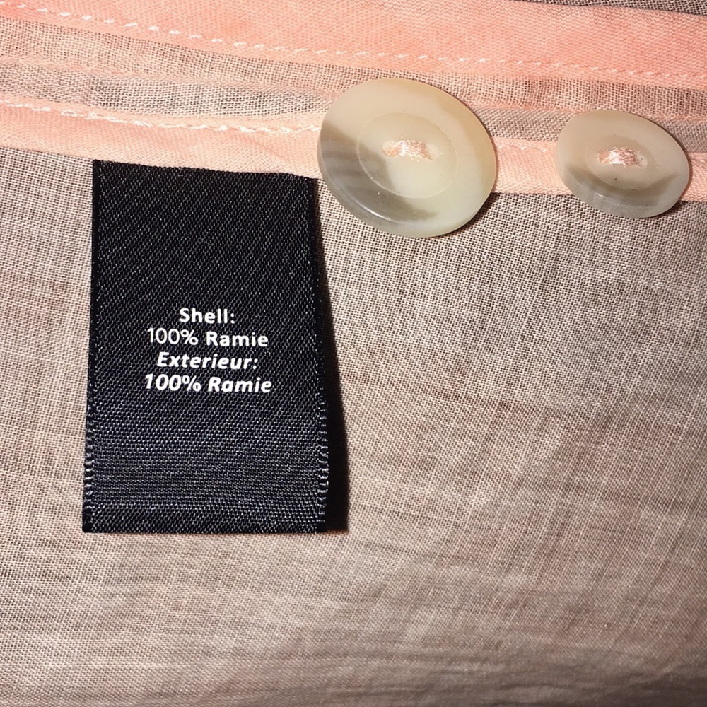 Elizabeth And James ~Linen Peach Jamie Blazer Sz 6 — image 4 of 8